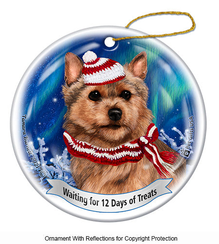 Norwich Terrier 12 Days of Treats Ornament