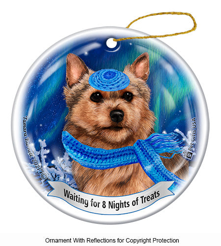 Norwich Terrier Hanukkah Ornament