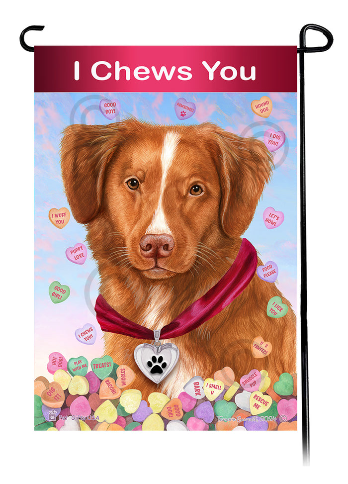 Nova Scotia Duck Tolling Retriever Valentine Sweetheart Garden Flags