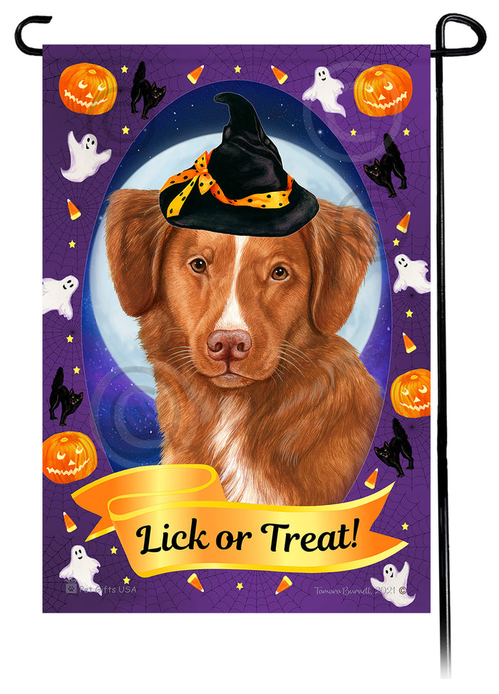 Nova Scotia Duck Tolling Retriever Halloween Howls Garden Flags