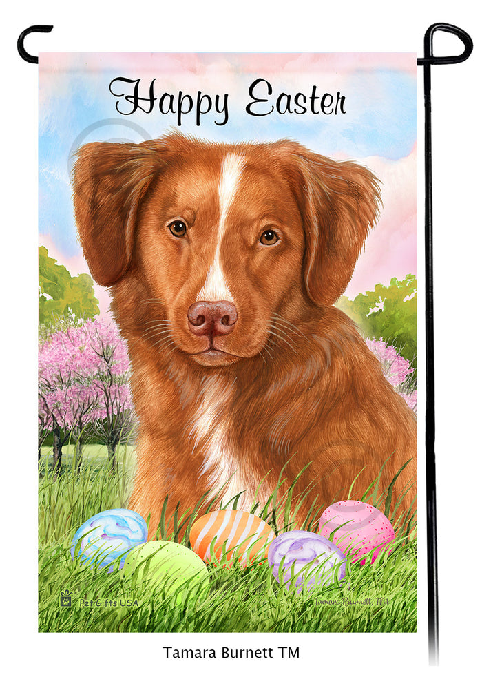 Nova Scotia Duck Tolling Retriever Happy Easter Garden Flags
