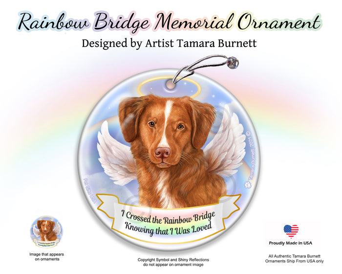 Nova Scotia Duck Tolling Rainbow Bridge Memorial Ornament