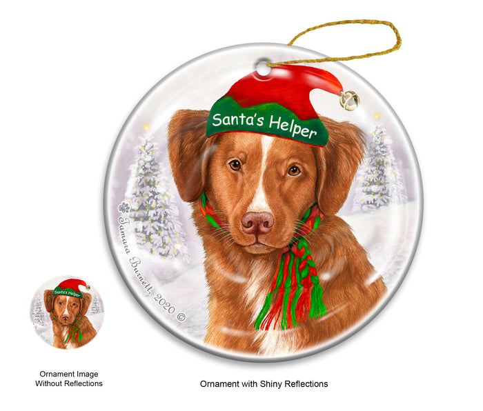 Nova Scotia Duck Tolling - Santa's Helper Ornament
