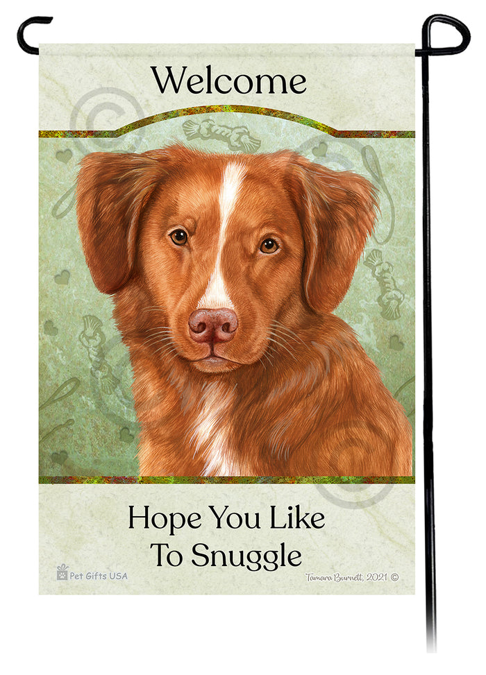 Nova Scotia Duck Tolling Retriever Hope You Like To Snuggle Garden Flags