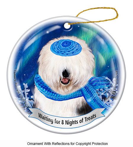 Old English Sheepdog Hanukkah Ornament