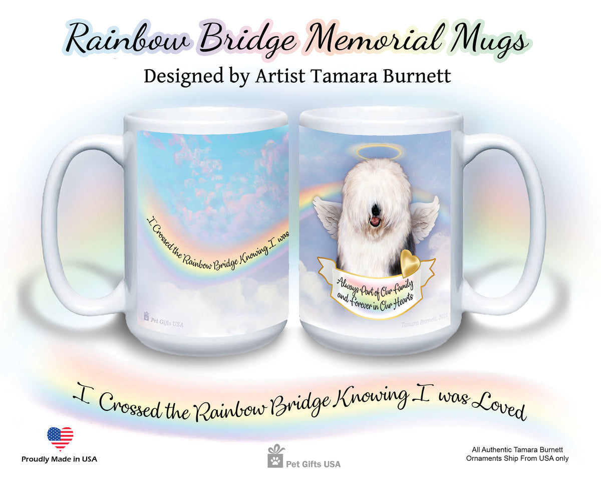 Old English Sheepdog Memorial Mug 15 oz