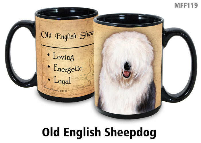 Old English Sheepdog - My Faithful Friends Mug 15 oz