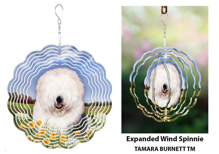 Old English Sheepdog Wind Spinner