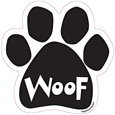  Dog Paw Shaped Magnets