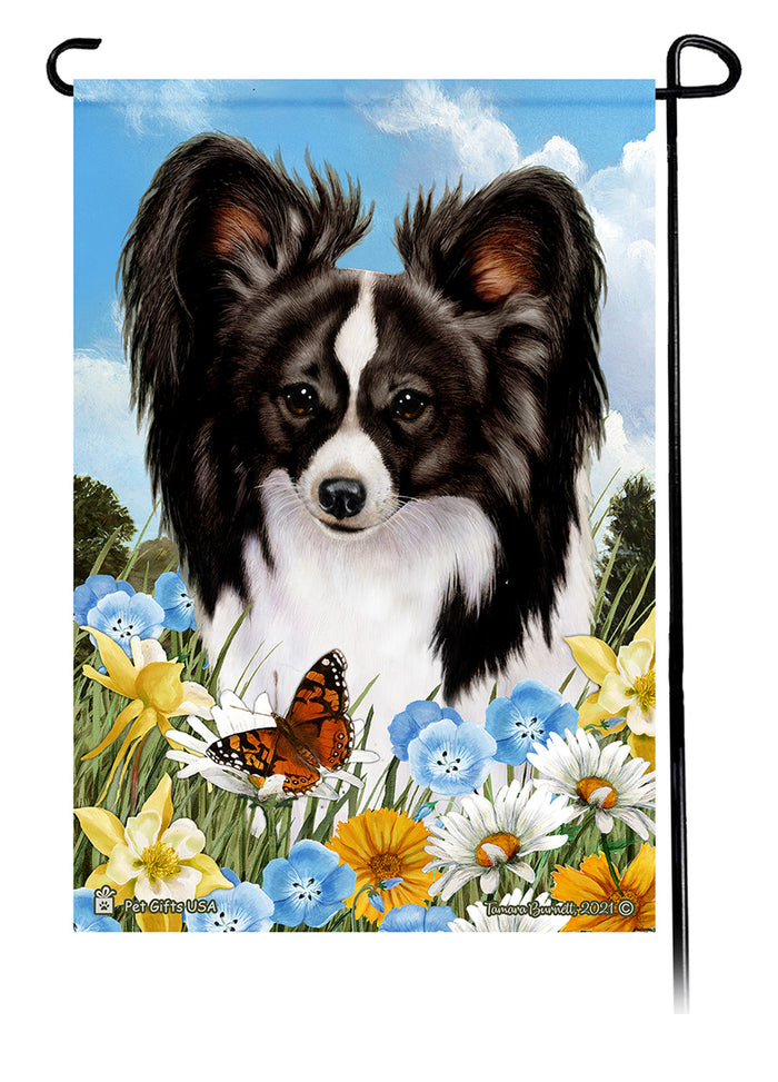 Papillon Summer Flowers Garden Flags