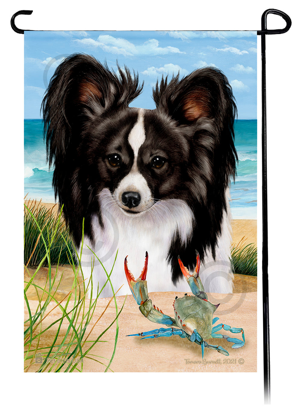 Papillon Summer Flowers Garden Flag