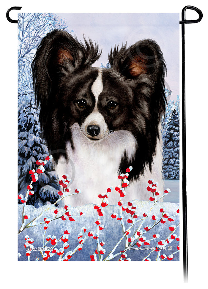 Papillon Winterberries Garden Flags
