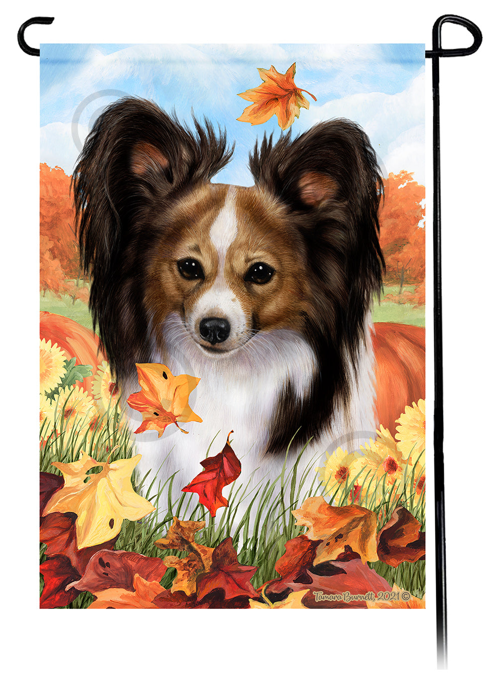 Papillon Falling Leaves - Garden Flag