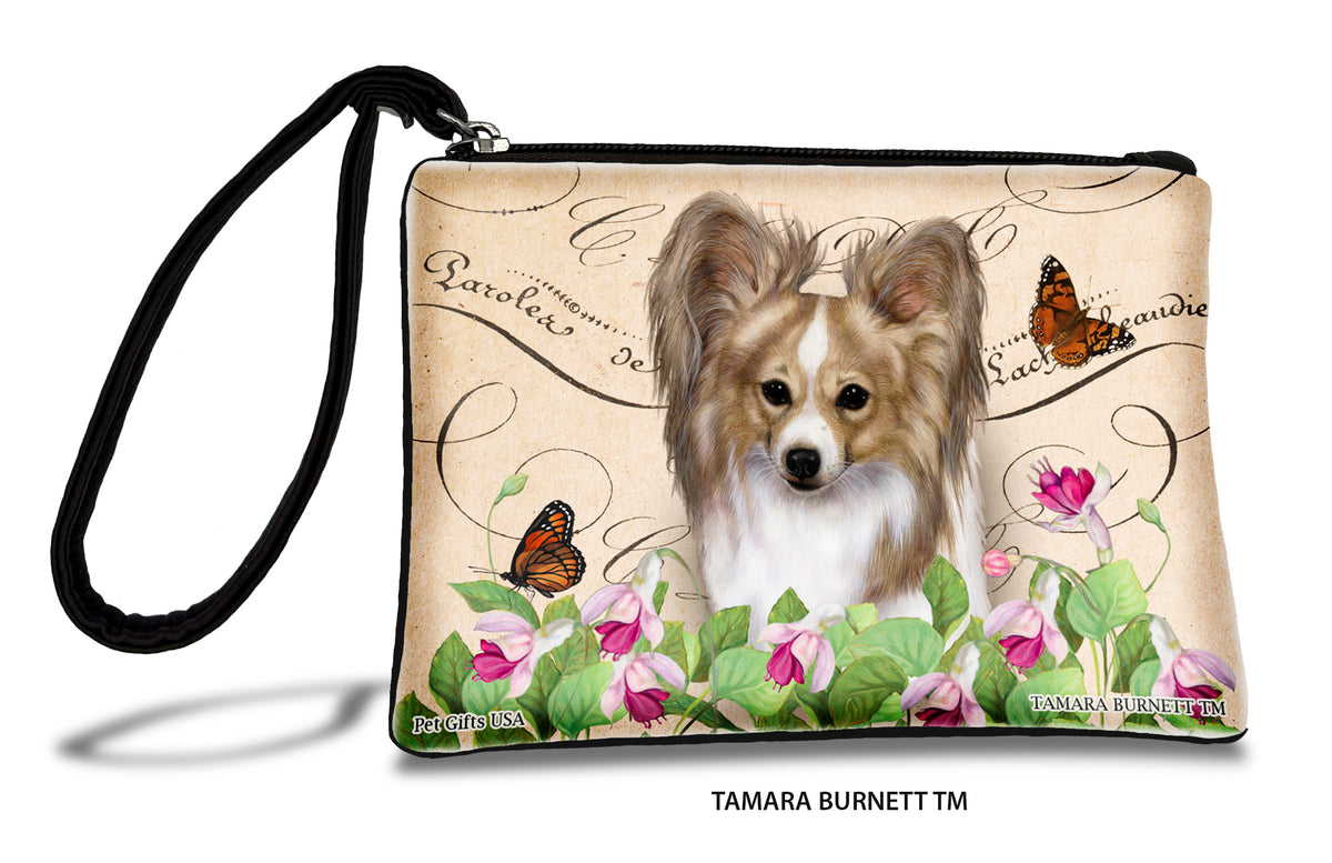 Papillon Lemon And White Zippees Pet Pouch