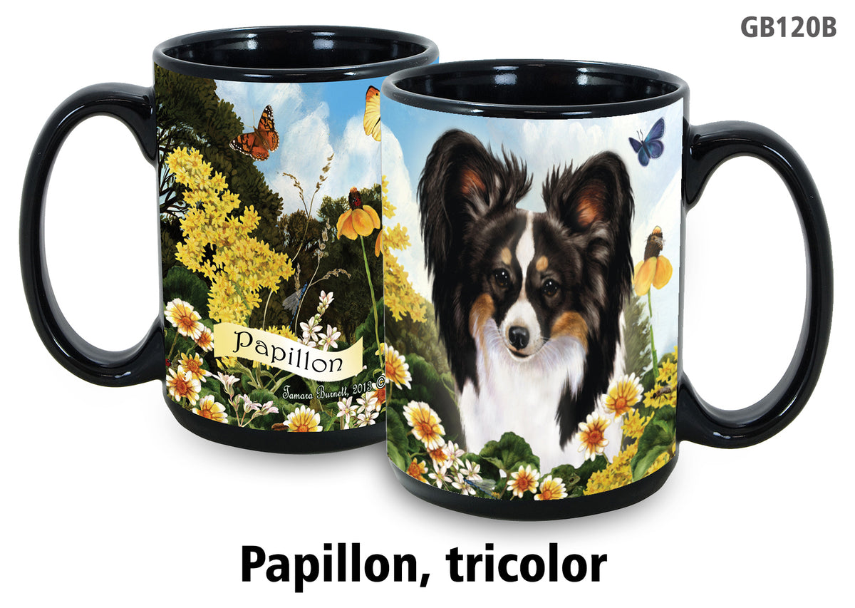 Papillon Tri-Color - Garden Party Fun Mug 15 oz