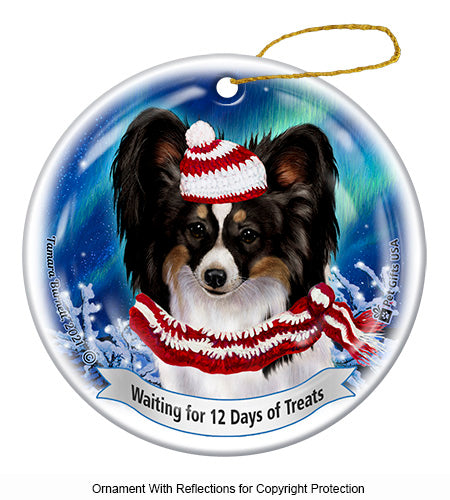 Papillon Tri-Color Ornament