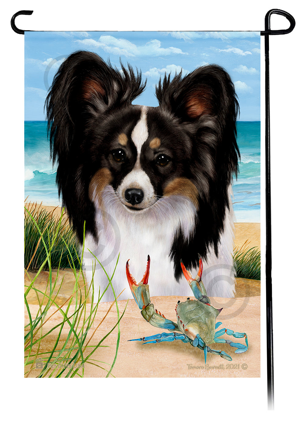 Papillon Summer Flowers Garden Flag