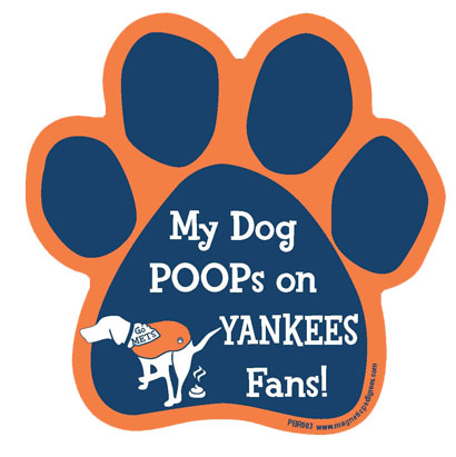 Mets vs Yankees - Baseball Rival Paw Magnet