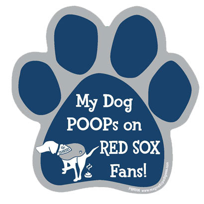 Yankees vs Red Sox - Baseball Rival Paw Magnet
