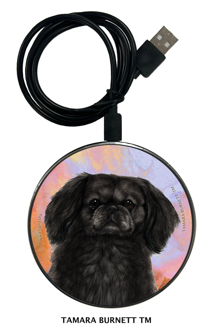 Pekingese Black Zoomies Wireless Charger