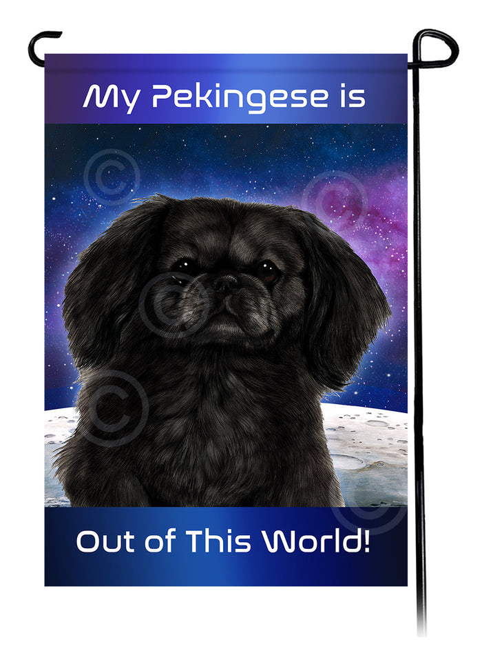 Pekingese Out Of This World Garden Flags