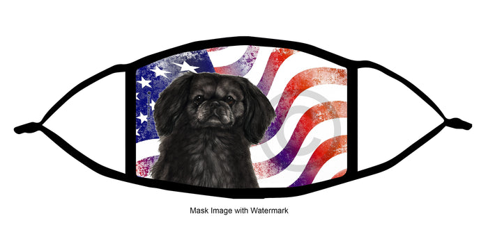 Pekingese (Black) Face Mask
