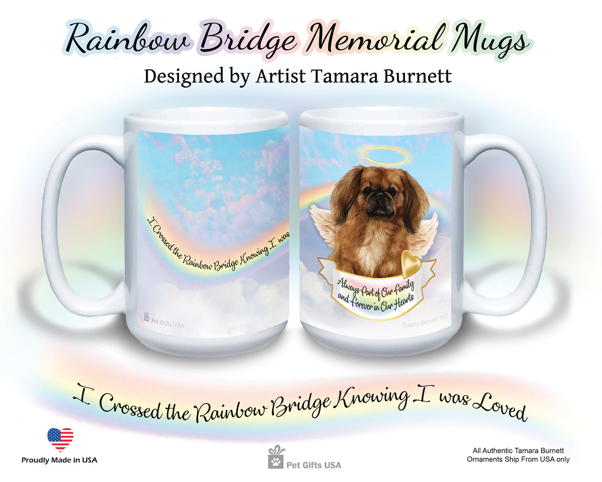 Pekingese Brown Memorial Mug 15 oz