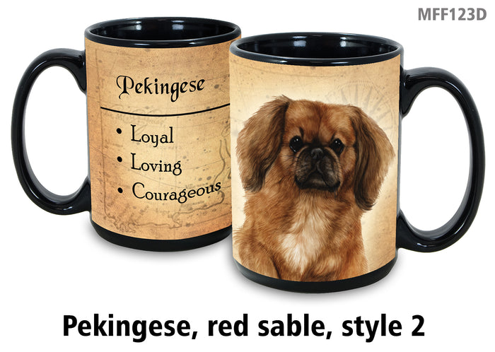 Pekingese Brown - My Faithful Friends Mug 15 oz