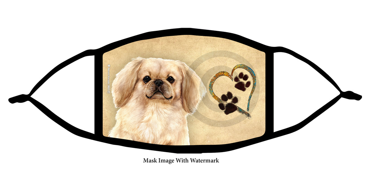 Pekingese (Cream) Face Mask