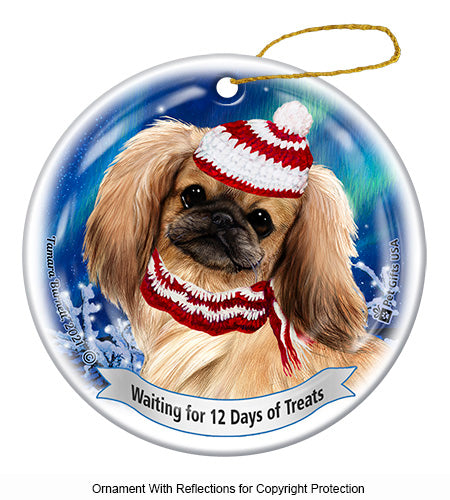 Pekingese 12 Days of Treats Ornament