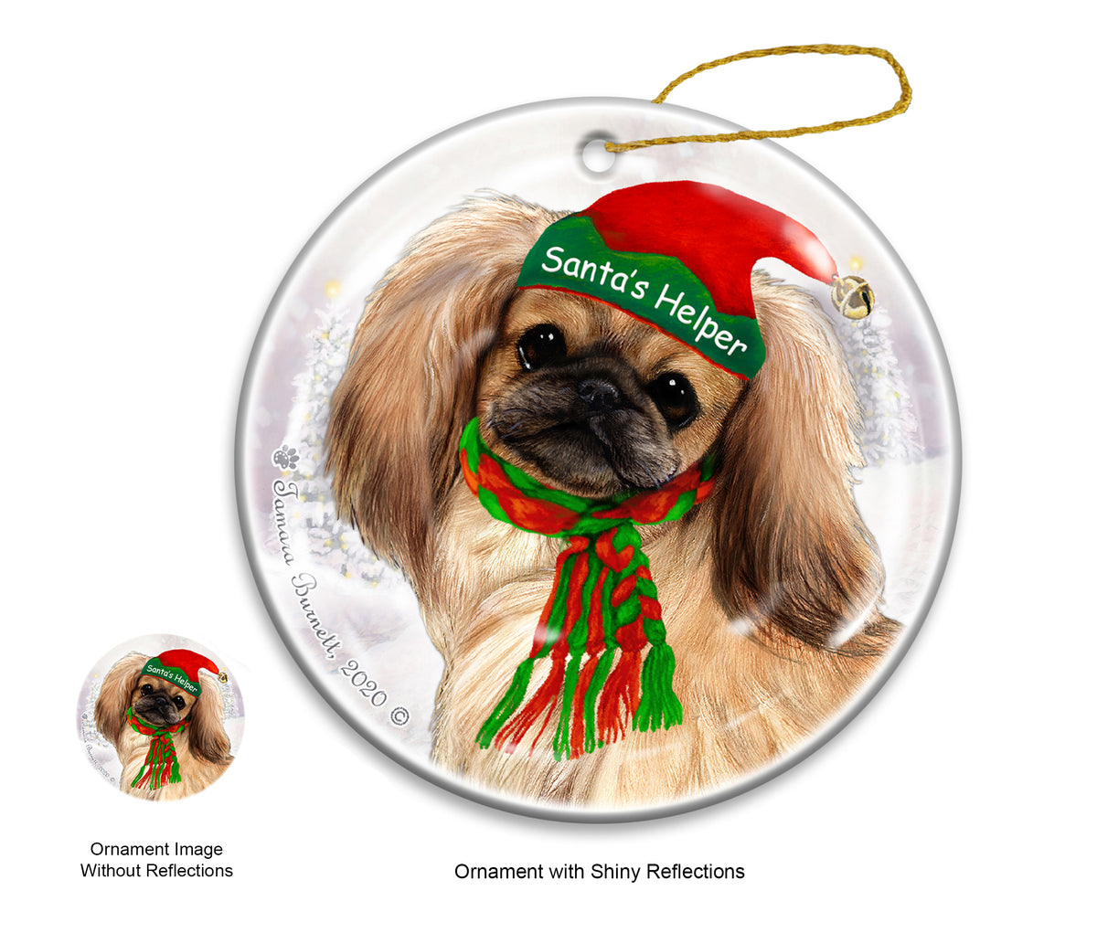 Pekingese Brown Ornament