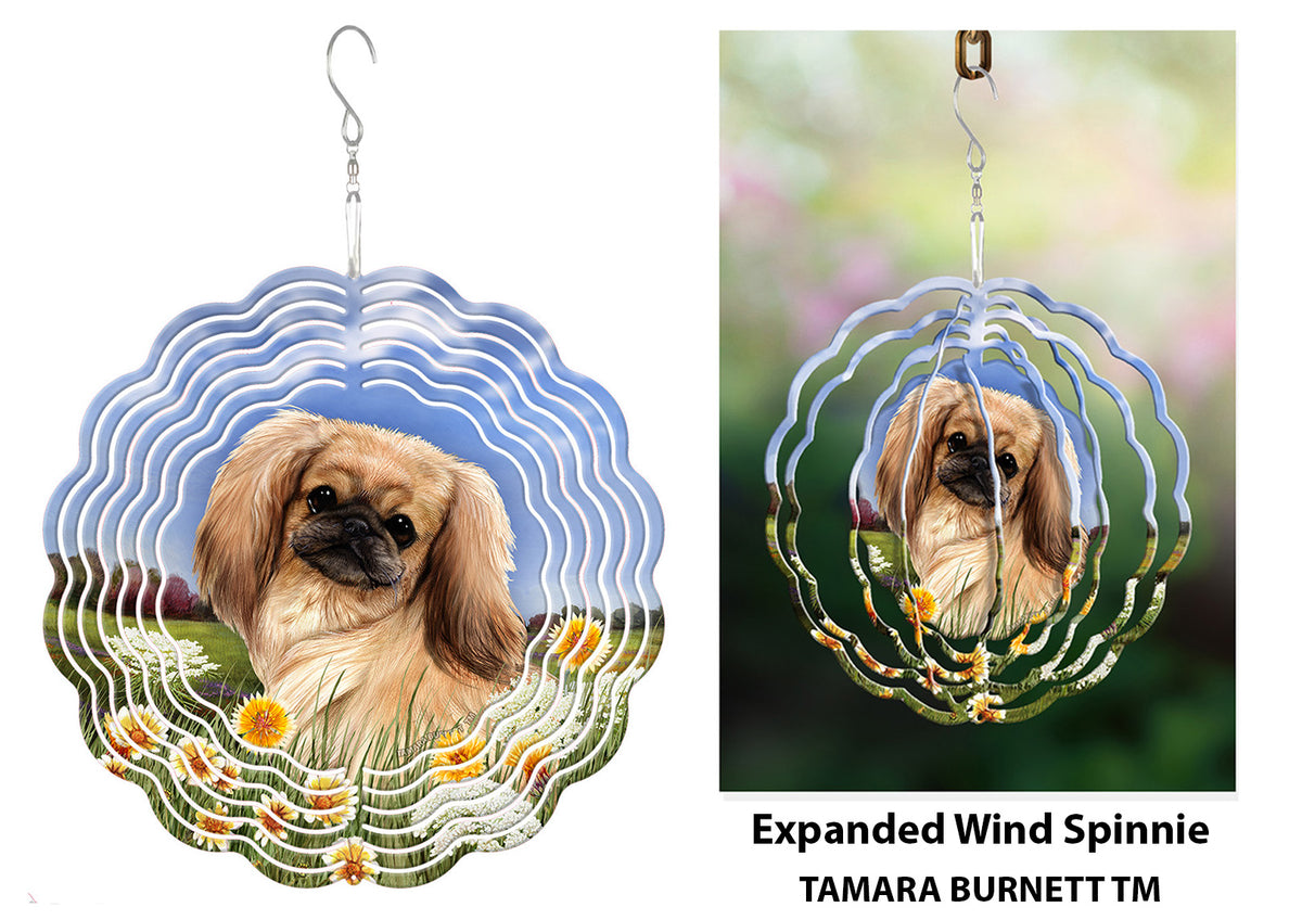 Pekingese Fawn Sable Wind Spinner