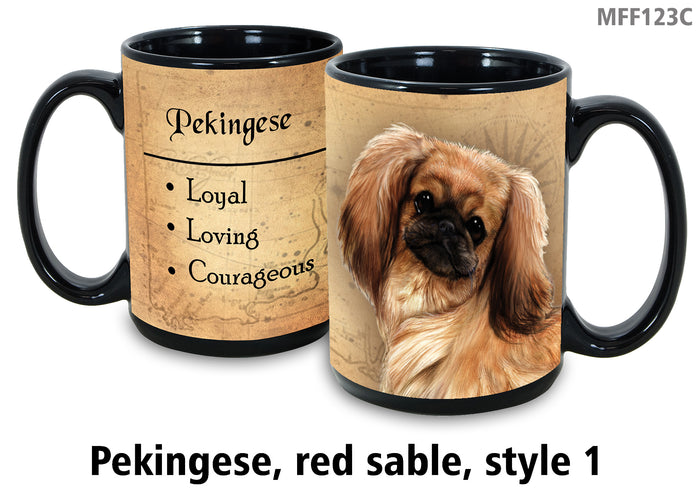 Pekingese Red Sable - My Faithful Friends Mug 15 oz