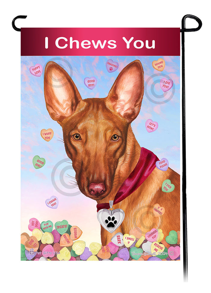 Pharaoh Hound Valentine Sweetheart Garden Flags