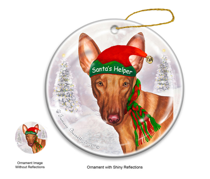 Pharaoh Hound - Santa's Helper Ornament