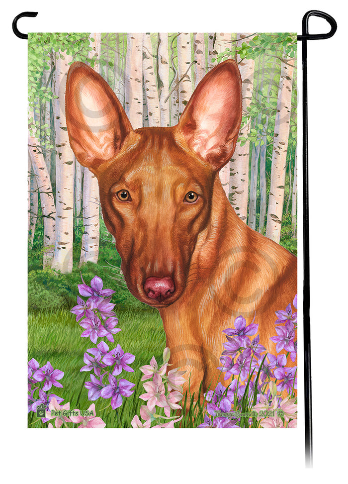 Hound Dog Spring Flowers Garden Flags