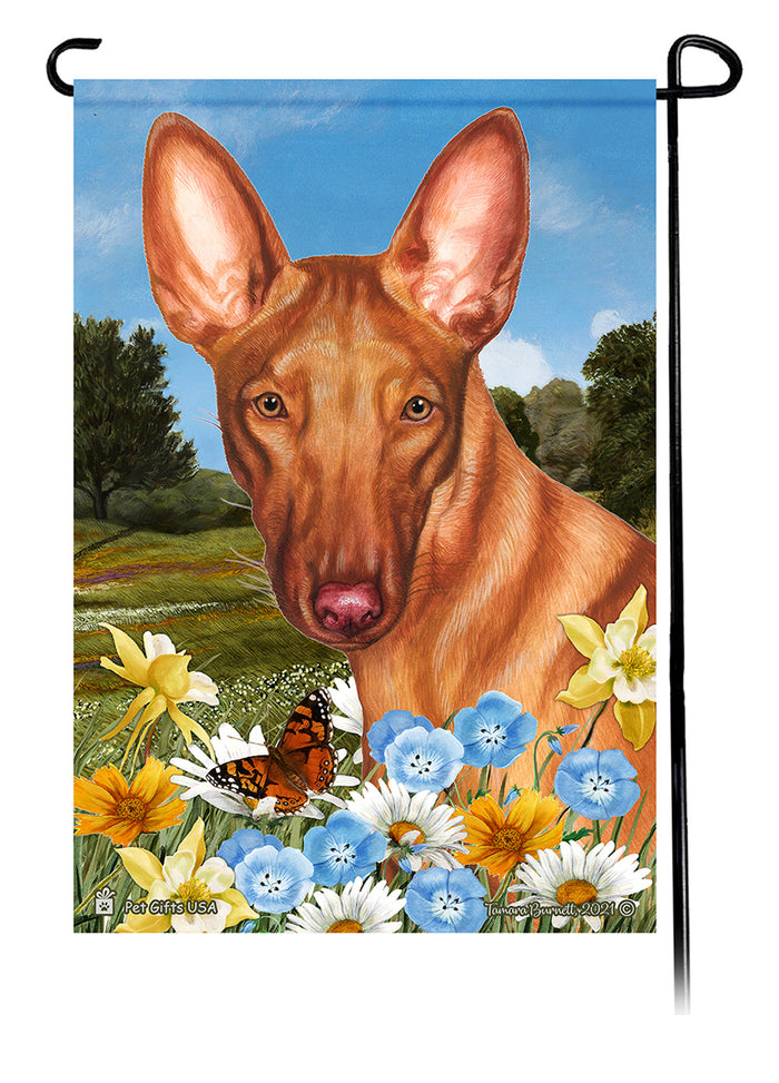 Pharaoh Hound Summer Flowers Garden Flags