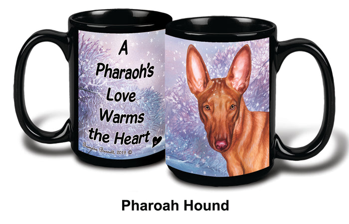 Pharaoh Hound Winter Mug 15 oz