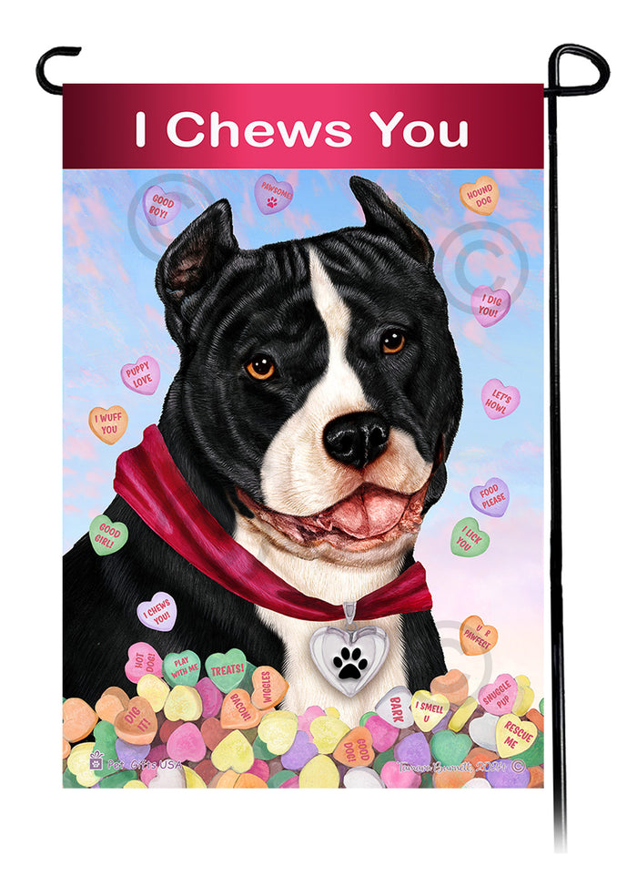 Pit Bull Valentine Sweetheart Garden Flags