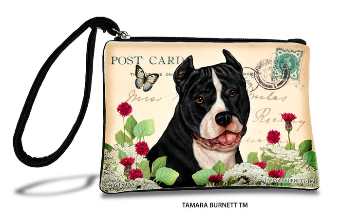 Pit Bull Black And White Cropped Zippees Pet Pouch