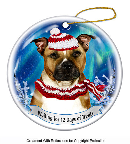 Pit Bull 12 Days of Treats Ornament