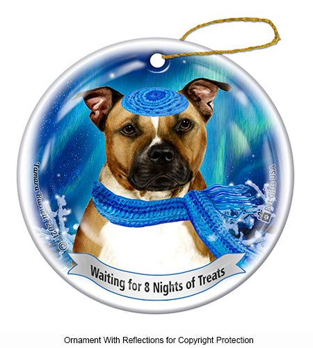 Pit Bull Hanukkah Ornament