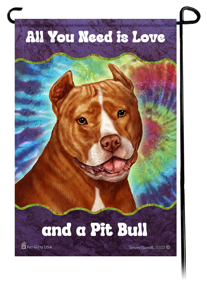 Dogo Argentino All You Need Is Love Garden Flags