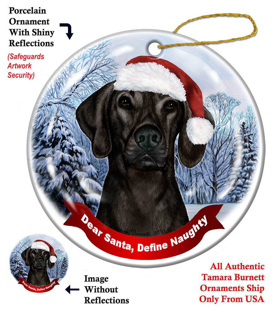 Plott Hound Black Ornament
