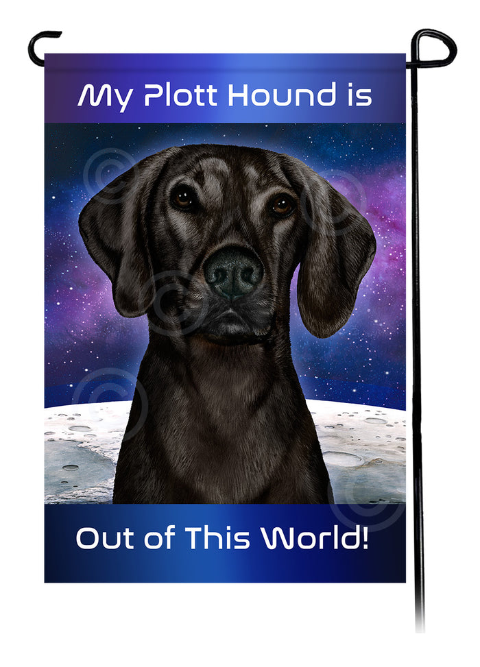Plott Hound Out Of This World Garden Flags