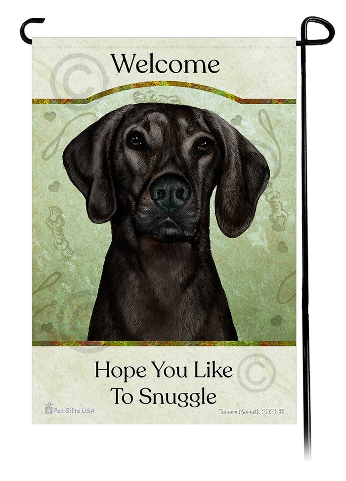 Plott Hound Hope You Like To Snuggle Garden Flags