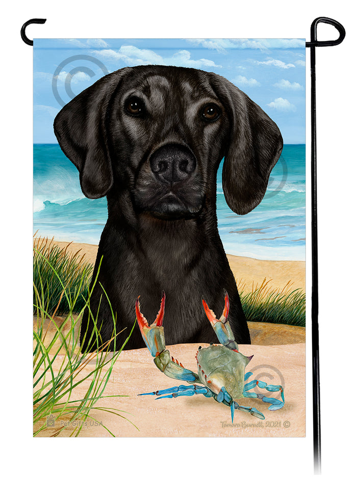 Plott Hound Summer Flowers Garden Flag