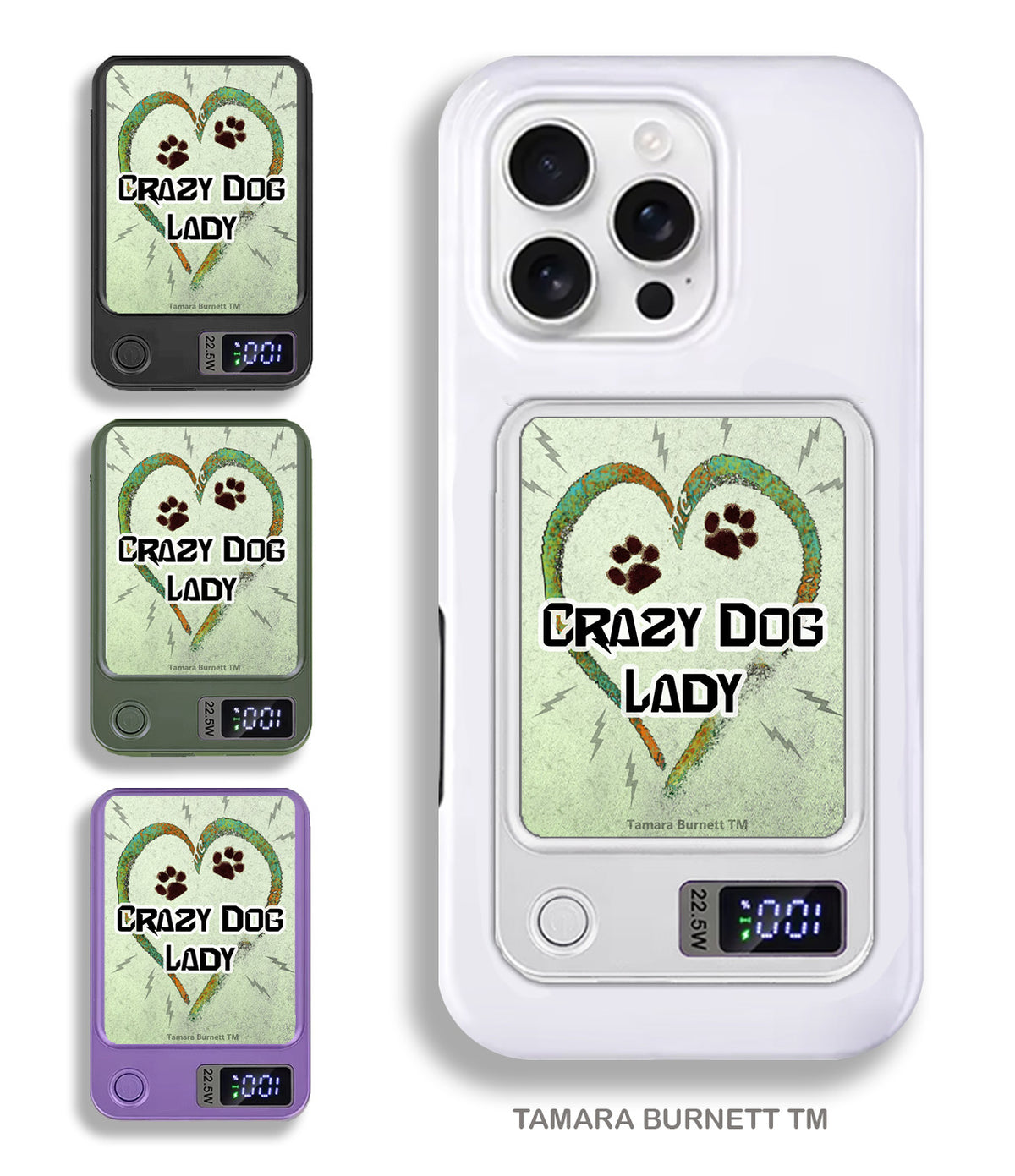 Crazy Dog Lady Phone Bank Wireless Charger