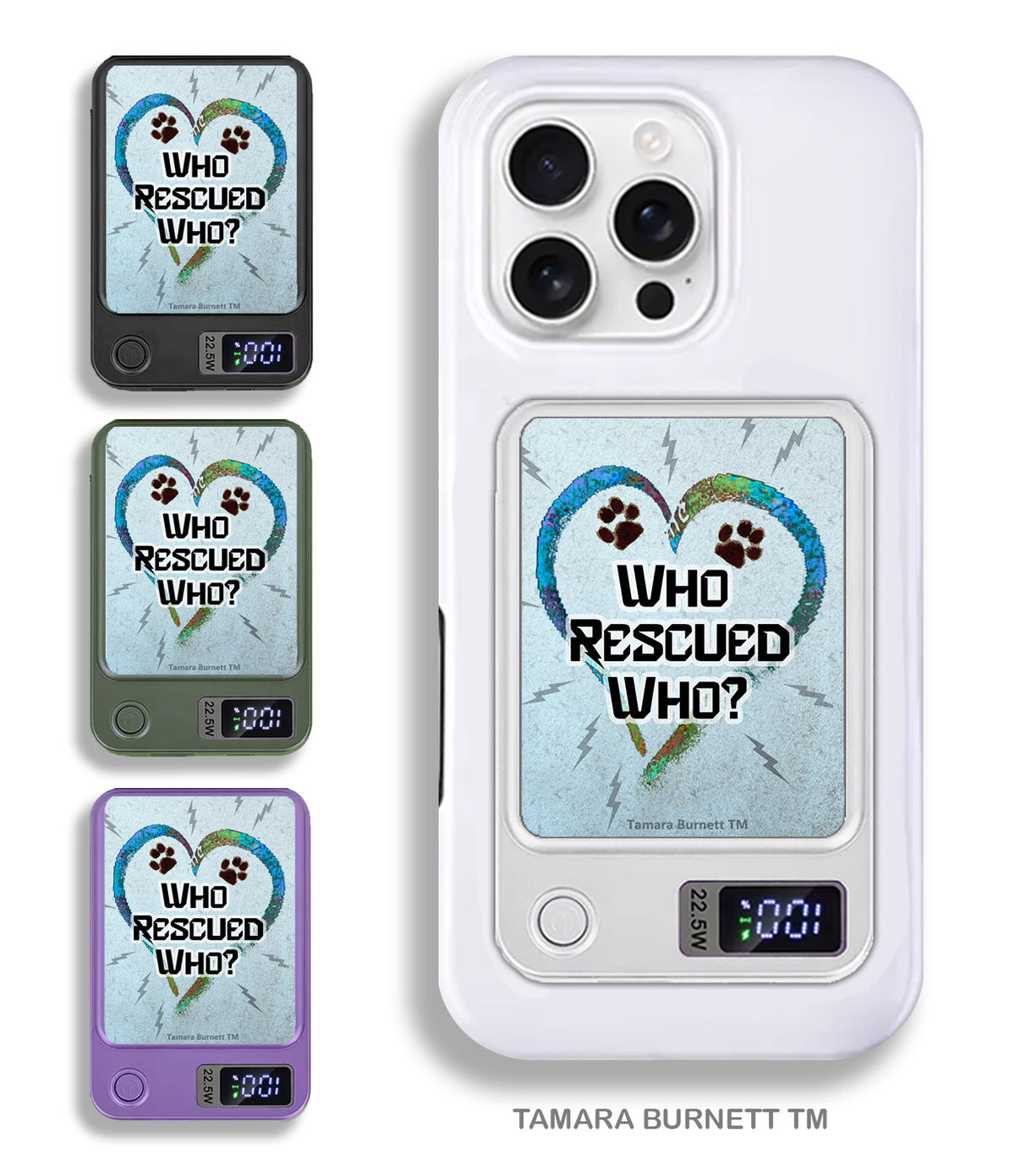 Who Rescued Who? Phone Bank Wireless Charger