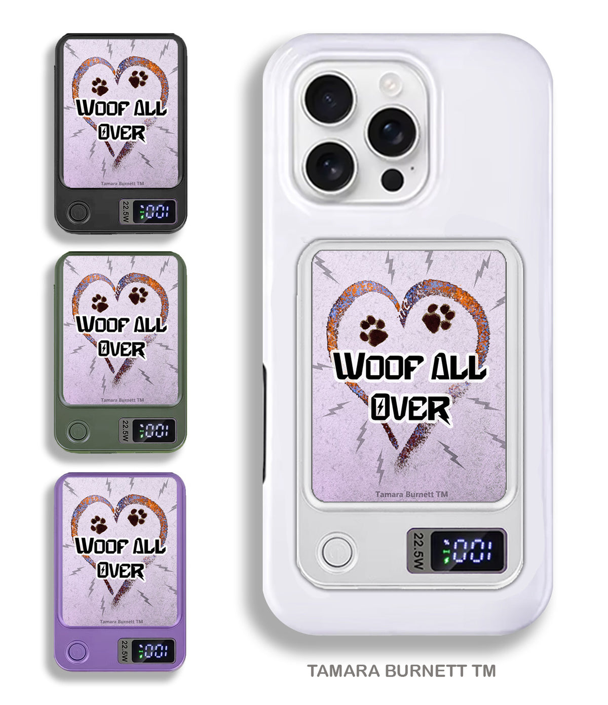 Woof All Over Phone Bank Wireless Charger